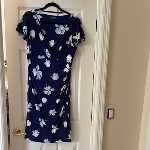 Ralph Lauren size 14 dress Blue floral